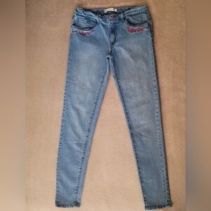 Levi's Girl 710 Super Skinny Jeans "Love Levi's" Size 14 Reg